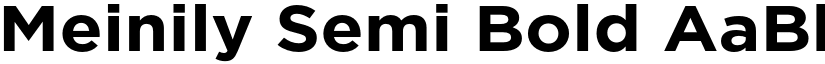 Meinily Semi Bold font