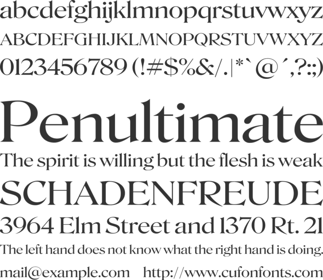 Mbaloloness font preview