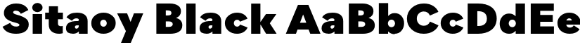 Sitaoy Black font