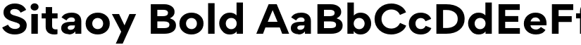 Sitaoy Bold font