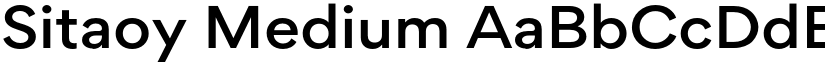 Sitaoy Medium font