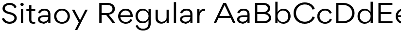 Sitaoy Regular font