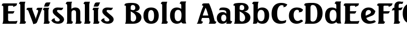 Elvishlis Bold font