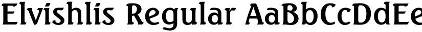 Elvishlis Regular font