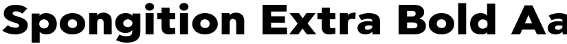 Spongition Extra Bold font