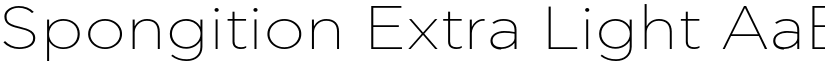 Spongition Extra Light font