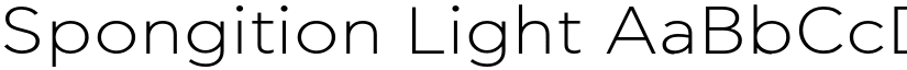 Spongition Light font