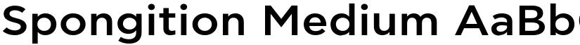Spongition Medium font