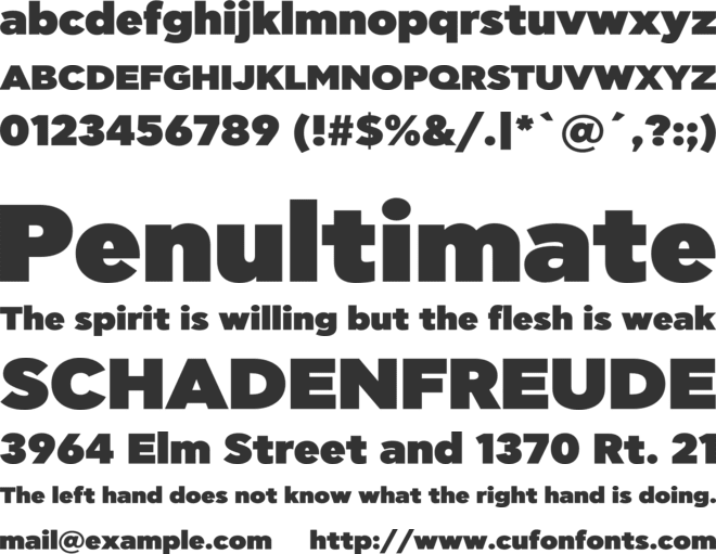 Spongition font preview