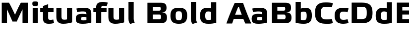Mituaful Bold font