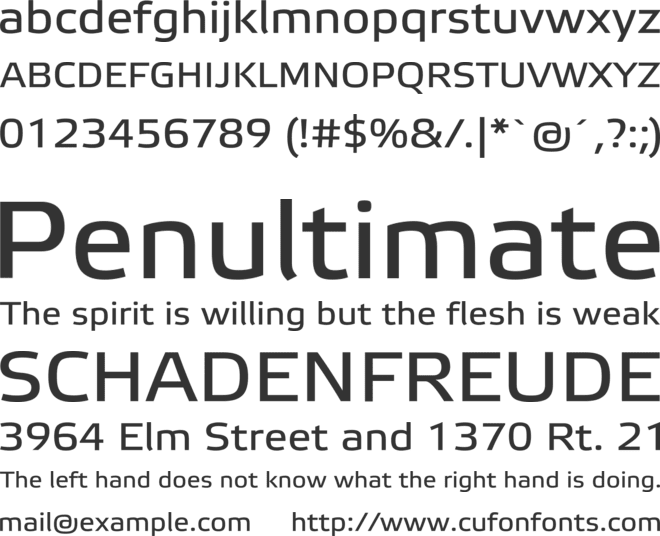 Mituaful font preview