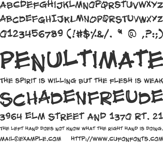 Mouth Breather BB font preview