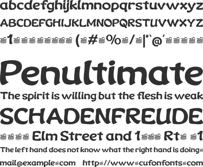 NEKLUCH Trial font preview