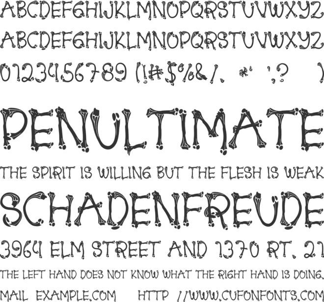 Energy Reborn font preview