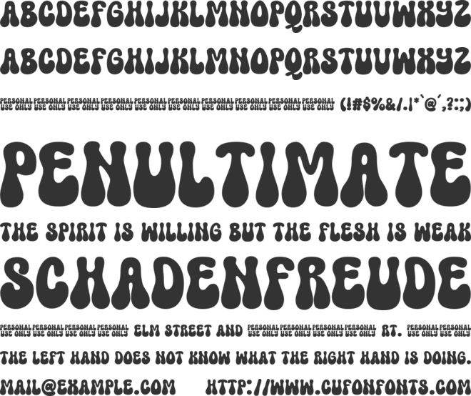 Super Summer font preview