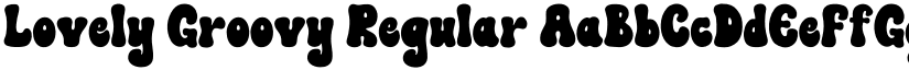 Lovely Groovy Regular font