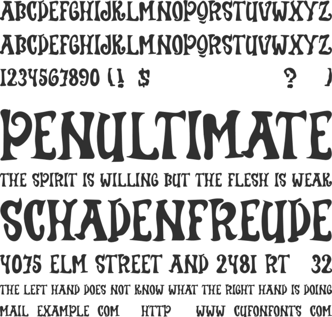 Spooky Squishe font preview