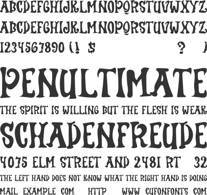 Spooky Squishe font preview