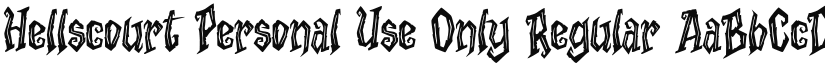 Hellscourt Personal Use Only font download