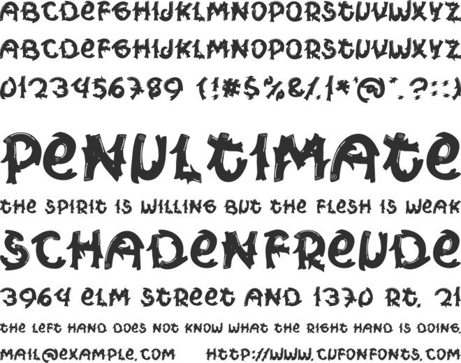 Wood Hotter font preview