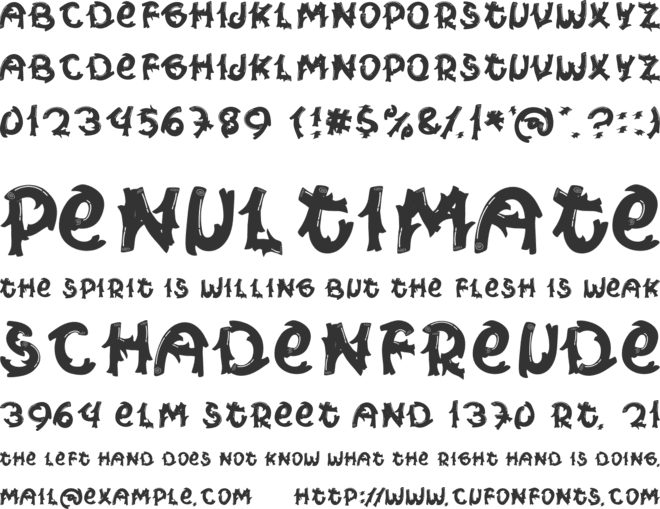 Wood Hotter font preview