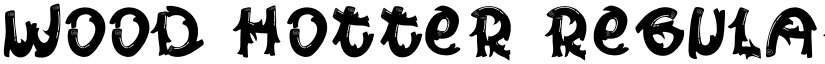 Wood Hotter Regular font