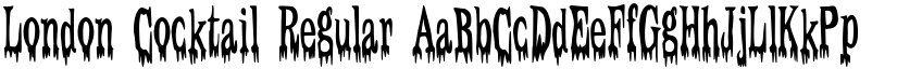 London Cocktail Regular font