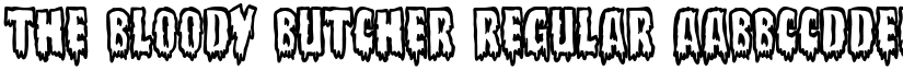 The Bloody Butcher Regular font