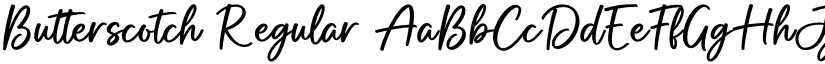 Butterscotch Regular font