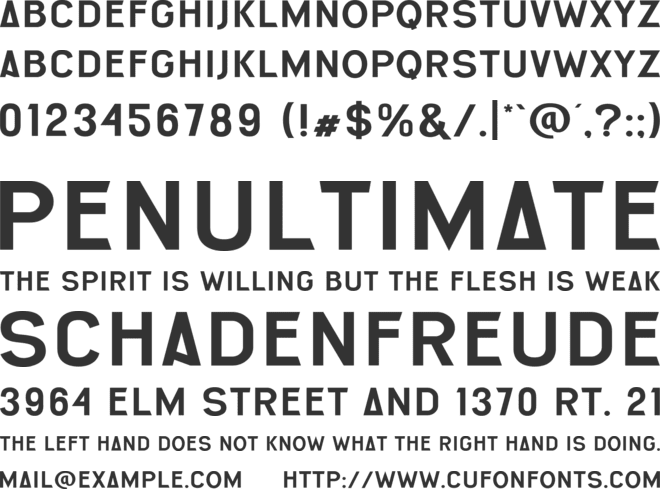 Walton font preview