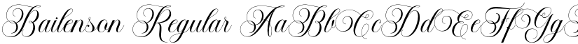 Bailenson Regular font