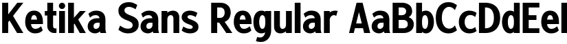 Ketika Sans Regular font