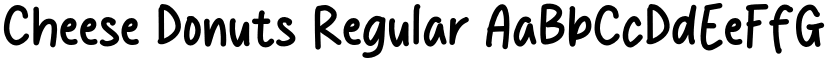 Cheese Donuts Regular font
