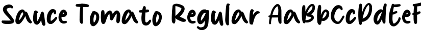 Sauce Tomato Regular font