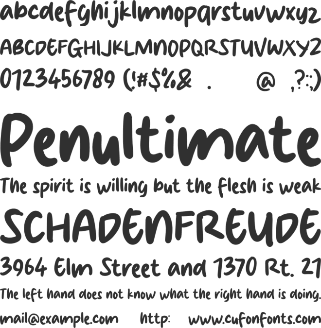 Brown Paper font preview