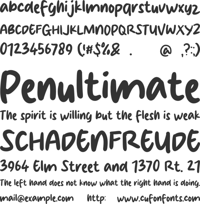 Brown Paper font preview