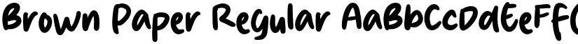 Brown Paper Regular font