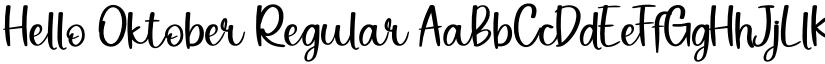 Hello Oktober Regular font