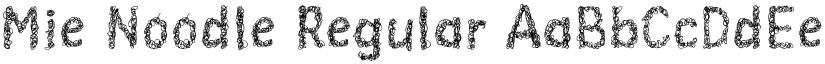 Mie Noodle Regular font