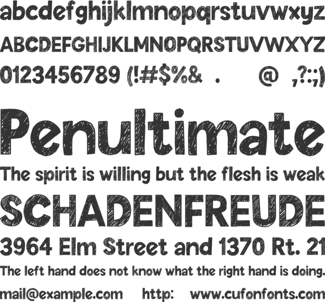 Butter Cookie Sans font preview