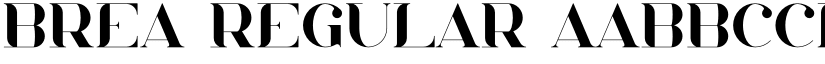 Brea Regular font