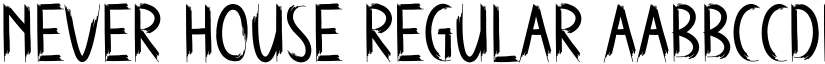 Never House Regular font