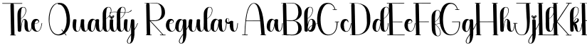 The Quality font download