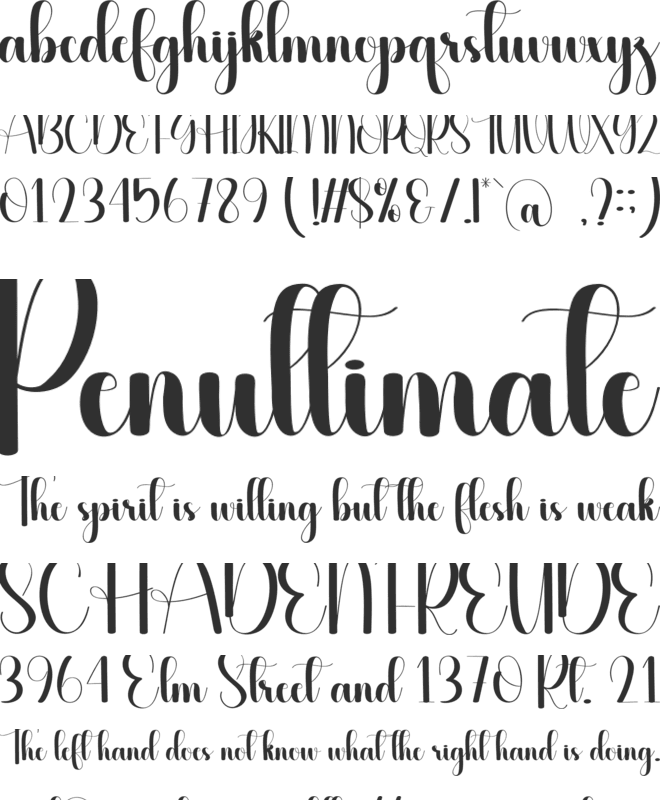 Superlative font preview