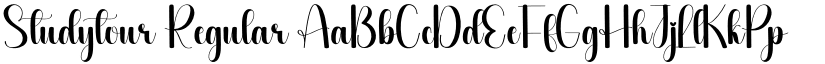 Studytour Regular font