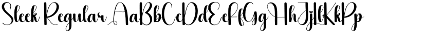 Sleek Regular font