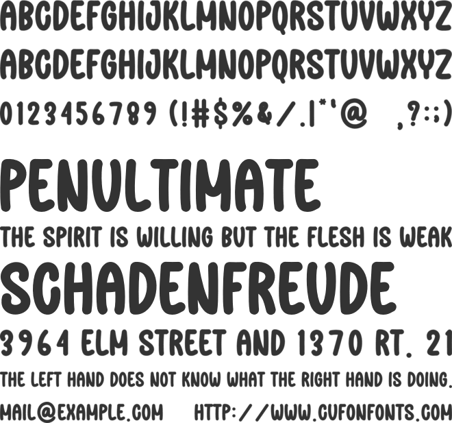 School Teachers font preview