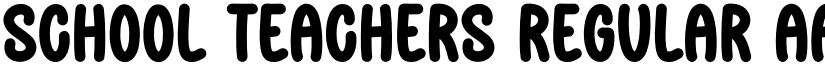 School Teachers Regular font
