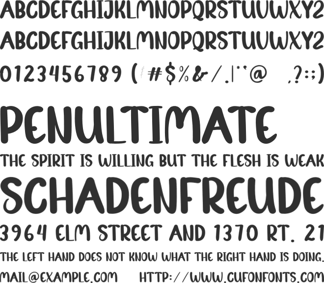 Latest font preview