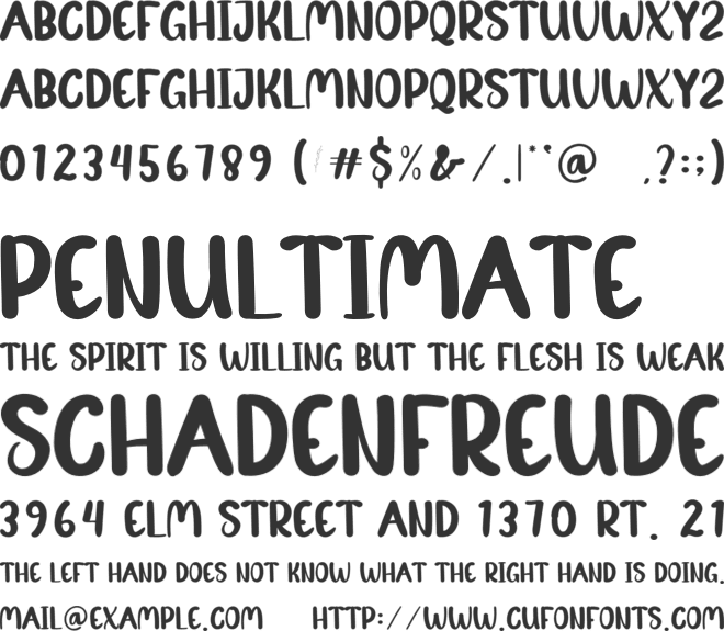 Latest font preview